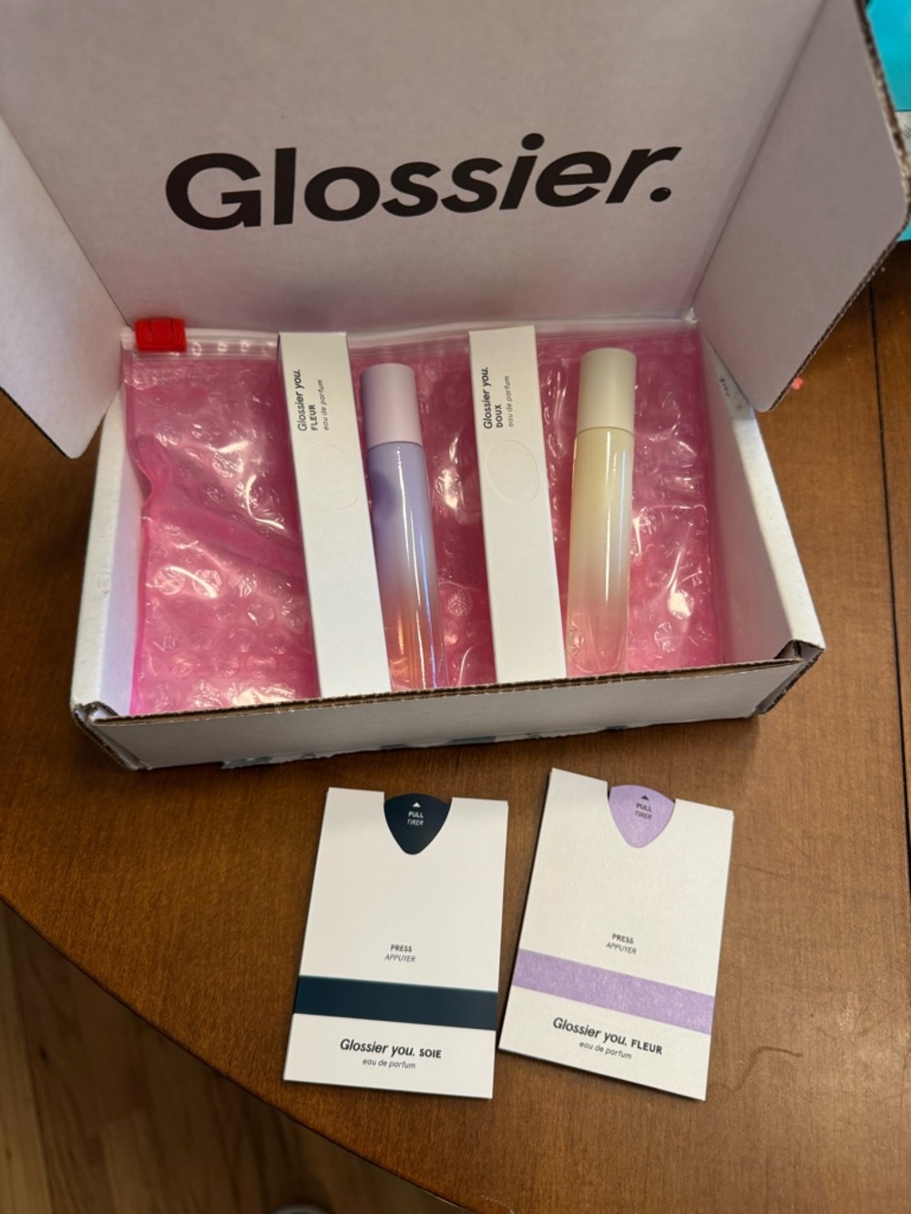 Glossier You Fluer & Glossier You Doux travel sprays